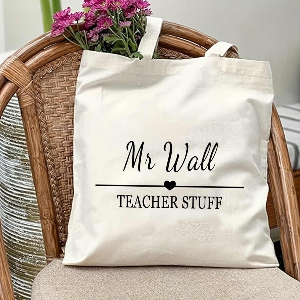 Canvas Backpack Casual - Bolsa de tecido personalizada para professores