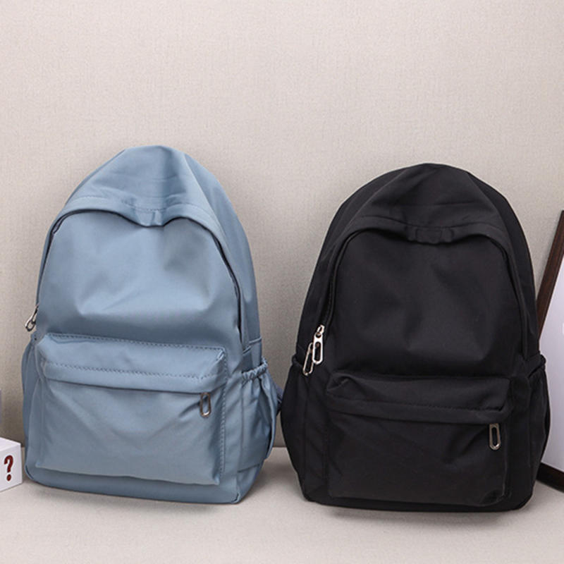 Mochila feminina de cor lisa,  - Canvas Backpack Casual avaliação e preço