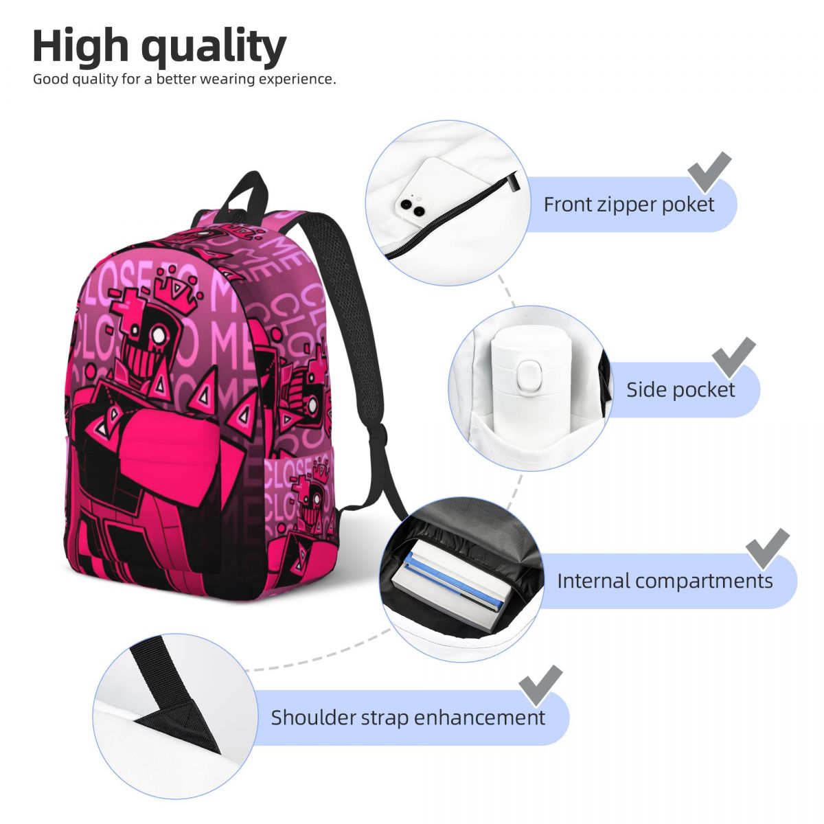 Forsaken jogo de terror mochil - Canvas Backpack Casual avaliação e preço